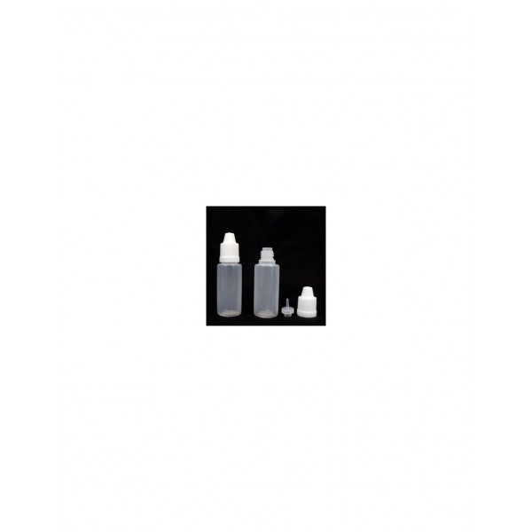 LDPE Needle Tip Plastic Semi-transparent Dropper Bottle 15ml