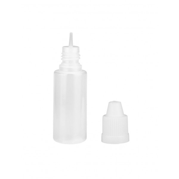 Unassembled LDPE Semi-transparent Plastic Dropper Bottle 15ml 2500pcs