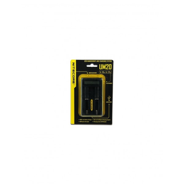 Nitecore Intellicharger UM20 LCD Li-ion Battery Charger