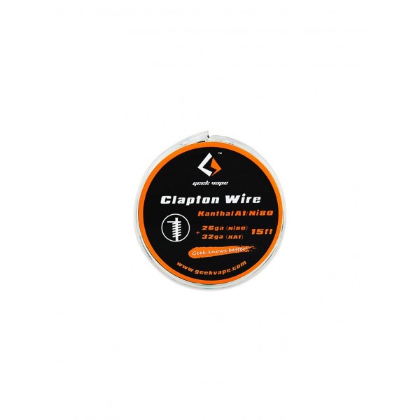 GeekVape Atomizer DIY Clapton Wire (26GA Ni80+32GA KA1) 15ft