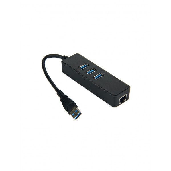 USB 3.0 3-Port HUB with Gigabit Ethernet Adapter
