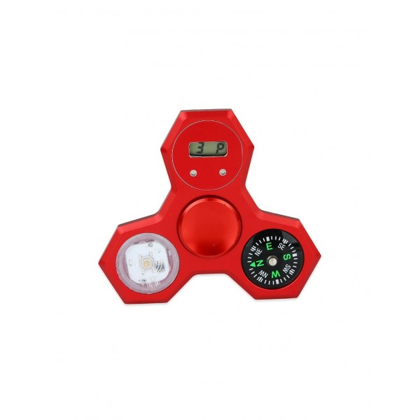 LED Compass Hand Spinner With Digital Clock