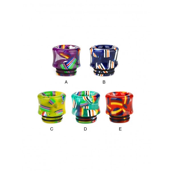 Resin National Flag Curved 810 Drip Tip 0328