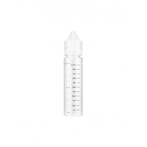 Unassembled PET Transparent Bottle with Scale 60ml